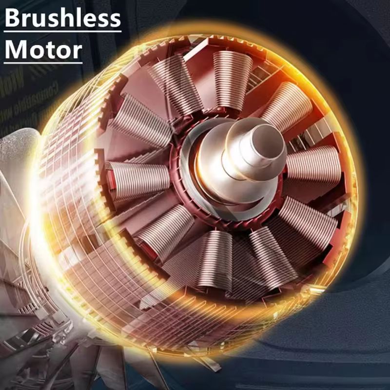 HighPower Brushless Air Blower For Milwaukee 18V Battery  Adjustable Turbo Fan For Leaves Dust  Wor 4