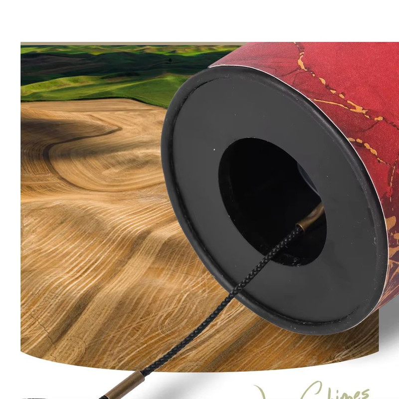 Hluru Bamboo Wind Chimes 9Rod Handcrafted Outdoor Wind Bell For Garden Patio Meditation 5