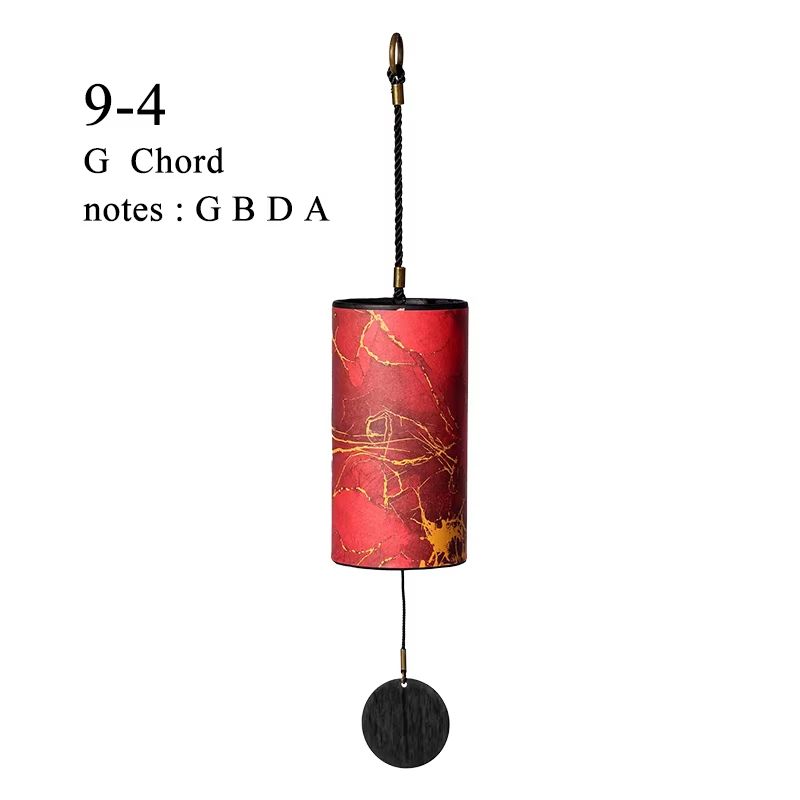 Hluru Bamboo Wind Chimes 9Rod Handcrafted Outdoor Wind Bell For Garden Patio Meditation 6