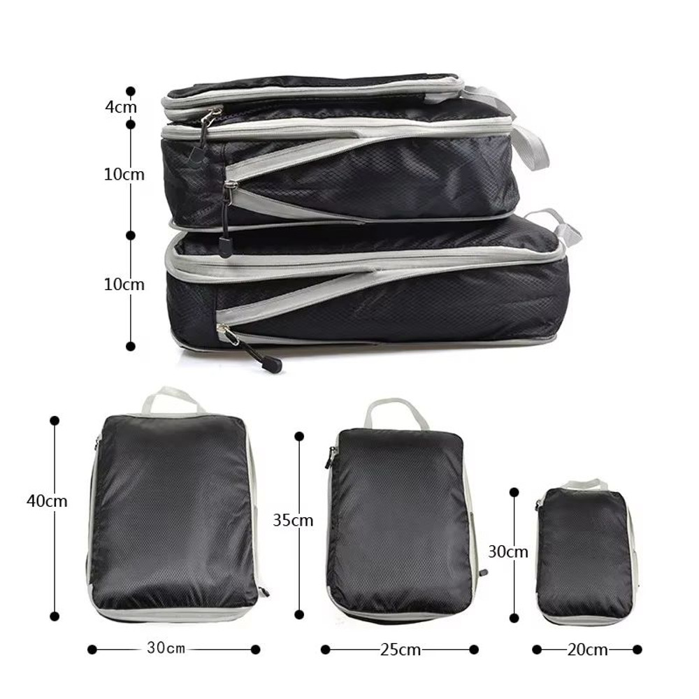 Travel Compression Packing Cubes  Luggage Organizer Set For Clothes Shoes  Accessories 2