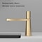 Brushed Gold Bathroom Sink Faucet Modern Brass Basin Mixer With Single Handle 9