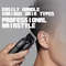 Kemei 1858 Professional Hair Clipper  DLC Blade Cordless Beard Trimmer With LED Light  USB Recharge 5