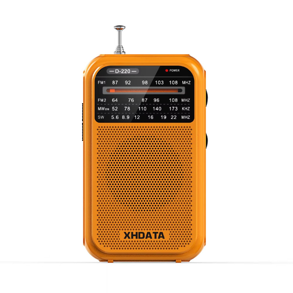 XHDATA D220 Portable Retro Radio Vintage FMMWSW 4Band Pocket Radio With DSP High Sensitivity Recei 6