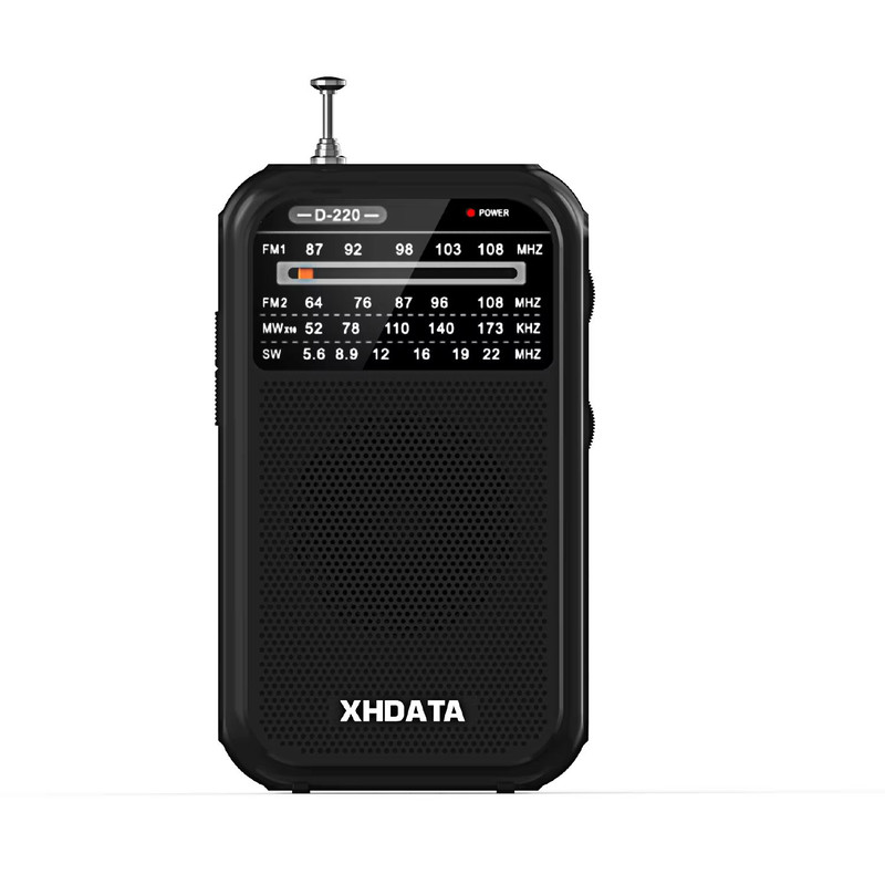 XHDATA D220 Portable Retro Radio Vintage FMMWSW 4Band Pocket Radio With DSP High Sensitivity Recei 7