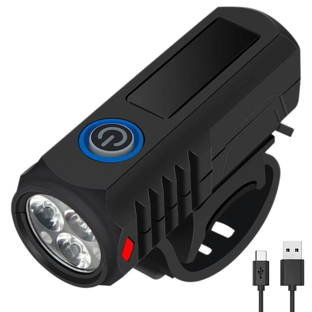 USB Rechargeable LED Bike Headlight  HighBrightness Cycling Safety Front Light For MTB  Road Bikes 0
