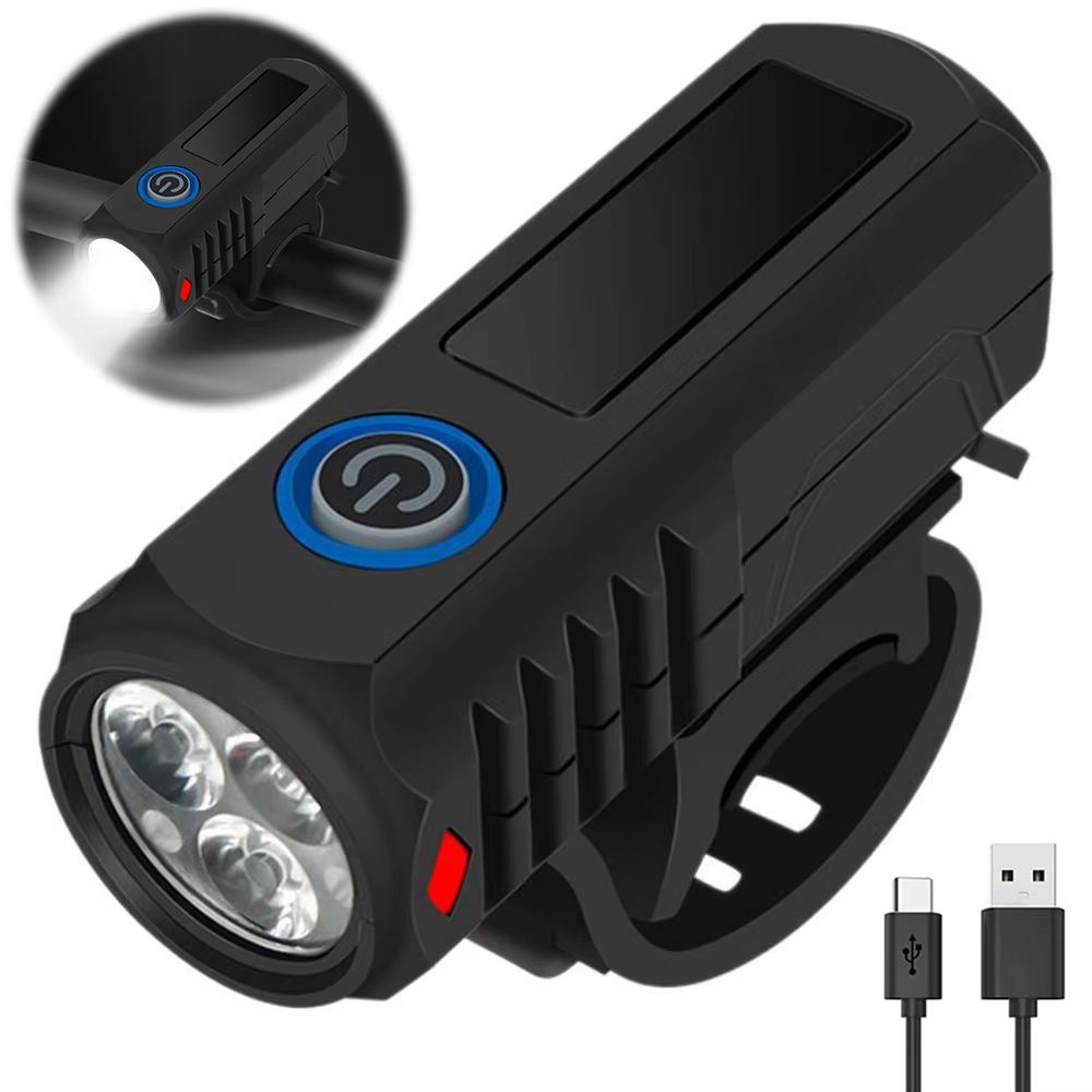 USB Rechargeable LED Bike Headlight  HighBrightness Cycling Safety Front Light For MTB  Road Bikes 1