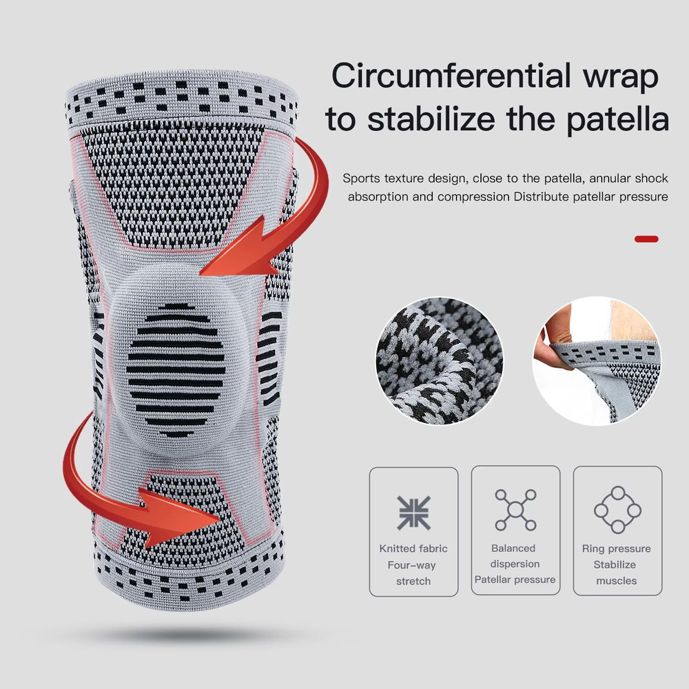 Advanced Silicone Knee Support Brace For Running Sports  Joint Protection 1