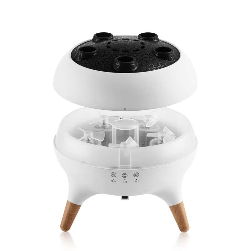 Dynamic MultiSpray Flame Humidifier With Remote Control  Colorful LED Lights 2