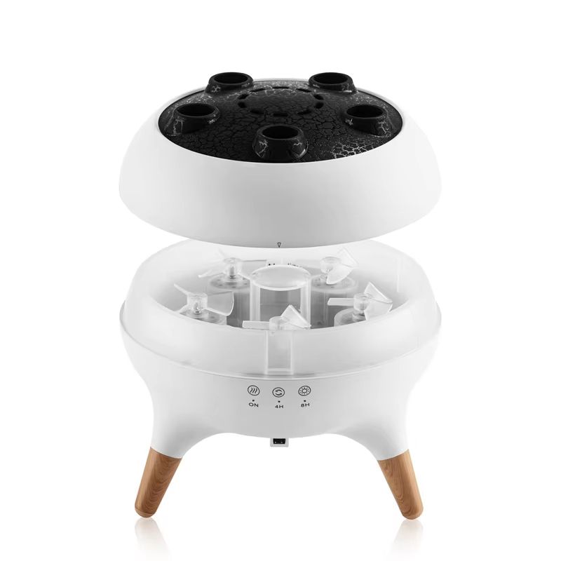 Dynamic MultiSpray Flame Humidifier With Remote Control  Colorful LED Lights 2
