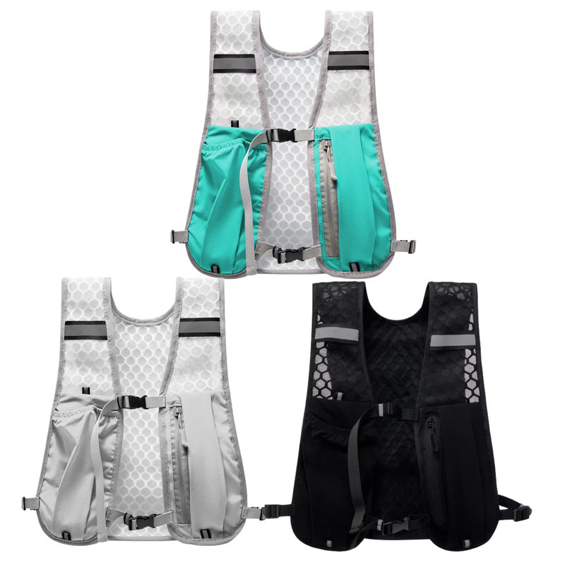 Lightweight Running Hydration Vest With Water Bottle Storage  Phone Holder 0