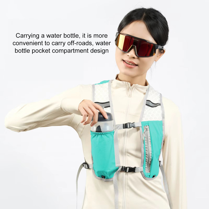 Lightweight Running Hydration Vest With Water Bottle Storage  Phone Holder 2