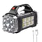 2025 Solar USB Rechargeable LED Flashlight Powerful Outdoor Torch With COB Light Power Bank 6