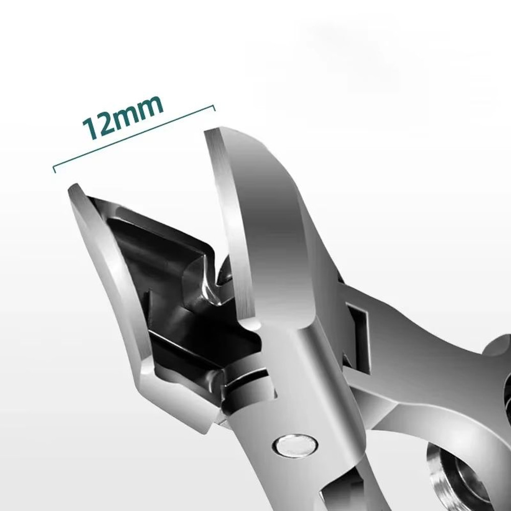 AntiSplash Thick Toenail Clippers Large Opening Curved Nail Cutter For Precise Manicures 3