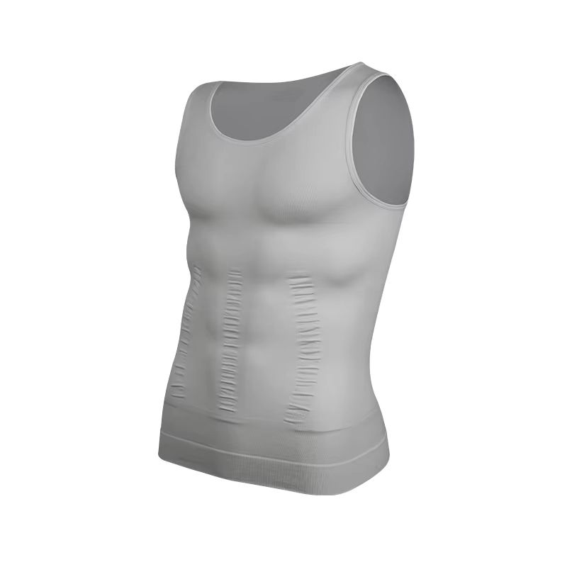 Mens Slimming Compression Vest Body Shaper Tank Top For Tummy Control Workout Support 6