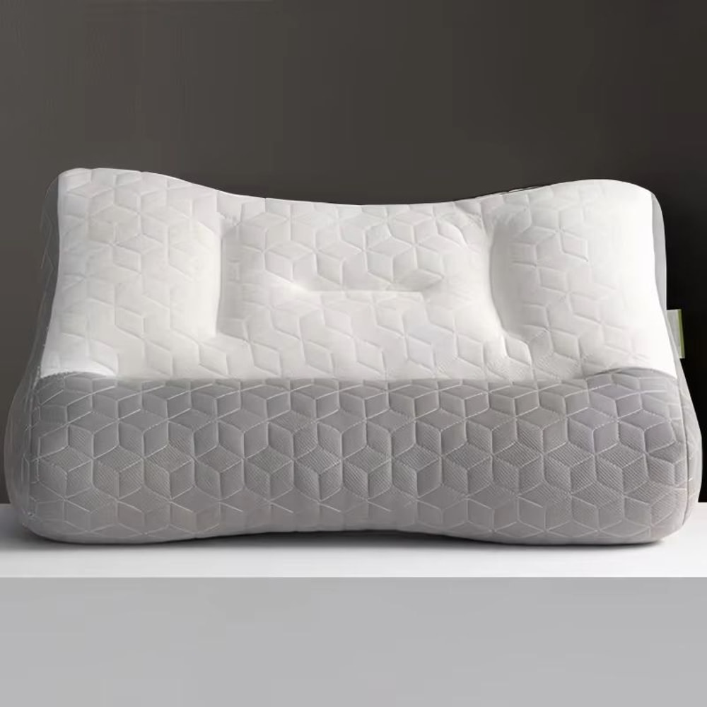 Natural Rubber Orthopedic Cervical Pillow Soft Elastic Neck Support For Better Sleep 6