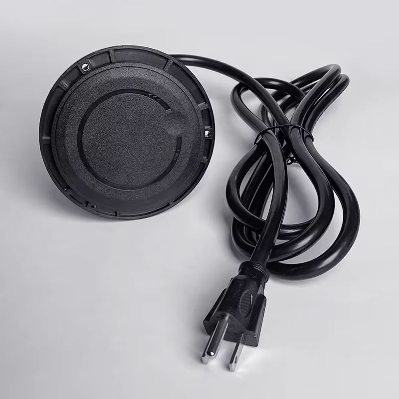 Recessed Desktop Power Socket Round Multifunctional Plug With 2 Outlets USB TypeC Ports 5