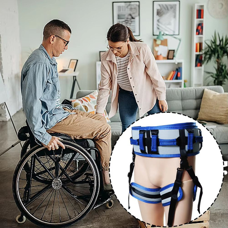 Adjustable Rehabilitation Transfer Belt Patient Walking Standing Assist Aid With Waist Support 4