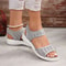 Womens Mesh Sports Sandals Breathable Summer Flat Shoes With Open Toe Plus Size Options 0