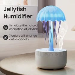 jellyfish essential oil diffuser – 300ml humidifier with 7-color led night light for home & bedroom