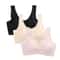 3PCS Womens Ice Silk Seamless Bras Padded PushUp Bralette Tops For Summer Comfort Sleep 9