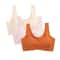 3PCS Womens Ice Silk Seamless Bras Padded PushUp Bralette Tops For Summer Comfort Sleep 10