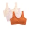 3PCS Womens Ice Silk Seamless Bras Padded PushUp Bralette Tops For Summer Comfort Sleep 10
