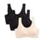 3PCS Womens Ice Silk Seamless Bras Padded PushUp Bralette Tops For Summer Comfort Sleep 11