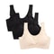 3PCS Womens Ice Silk Seamless Bras Padded PushUp Bralette Tops For Summer Comfort Sleep 11