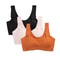 3PCS Womens Ice Silk Seamless Bras Padded PushUp Bralette Tops For Summer Comfort Sleep 7