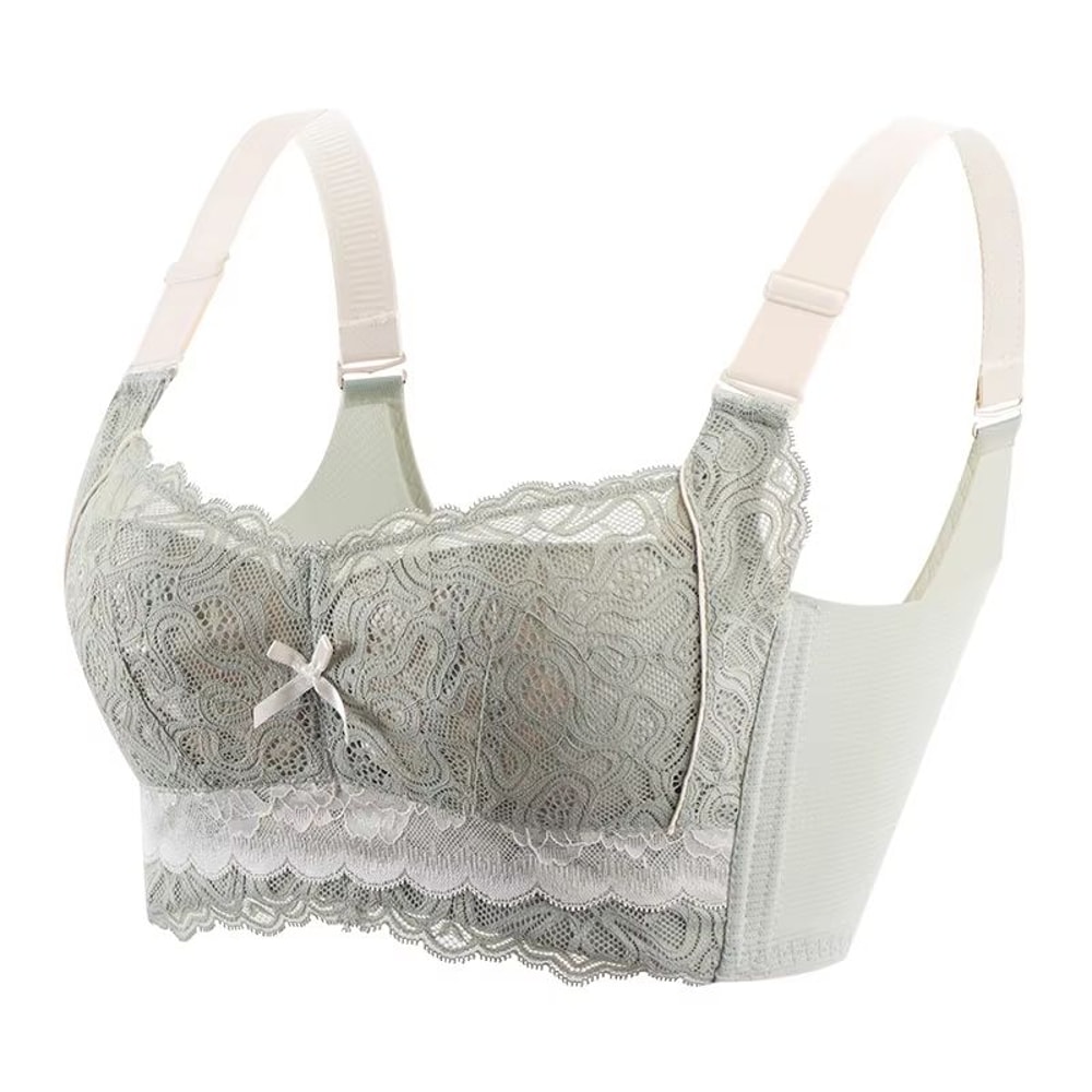 Wireless Lace Bra For Women Thin Cup Minimizer Brassiere With PushUp Support In Plus Sizes 9