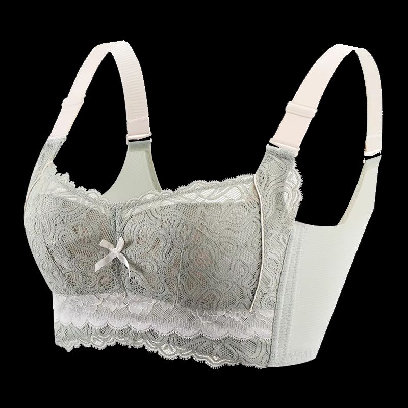 Wireless Lace Bra For Women Thin Cup Minimizer Brassiere With PushUp Support In Plus Sizes 5
