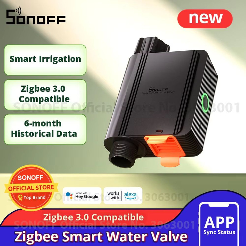 SONOFF SWV ZigBee 30 Smart Water Valve Automatic Irrigation System With App Control Voice Assista 0