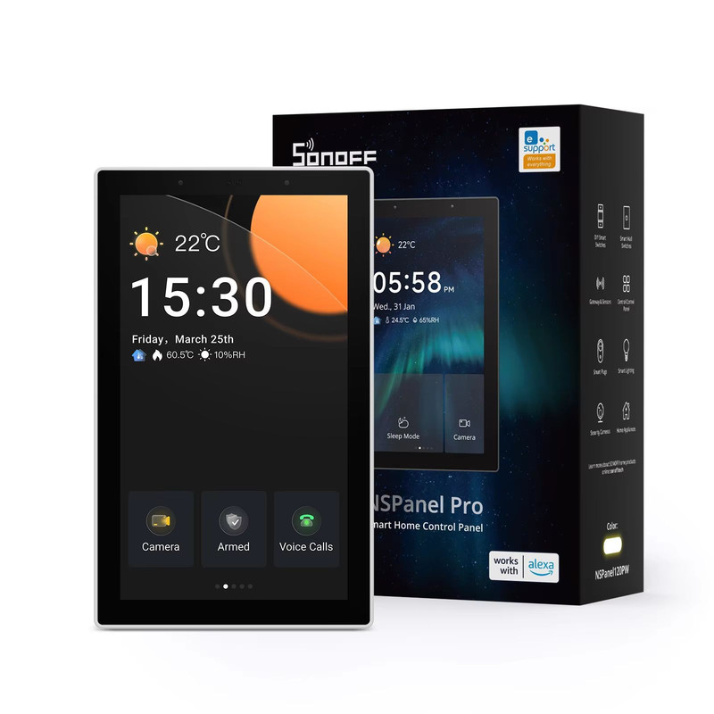 SONOFF NSPanel Pro Smart Home Control Panel Smart Scene Wall Switch Thermostat Display With Alexa 10