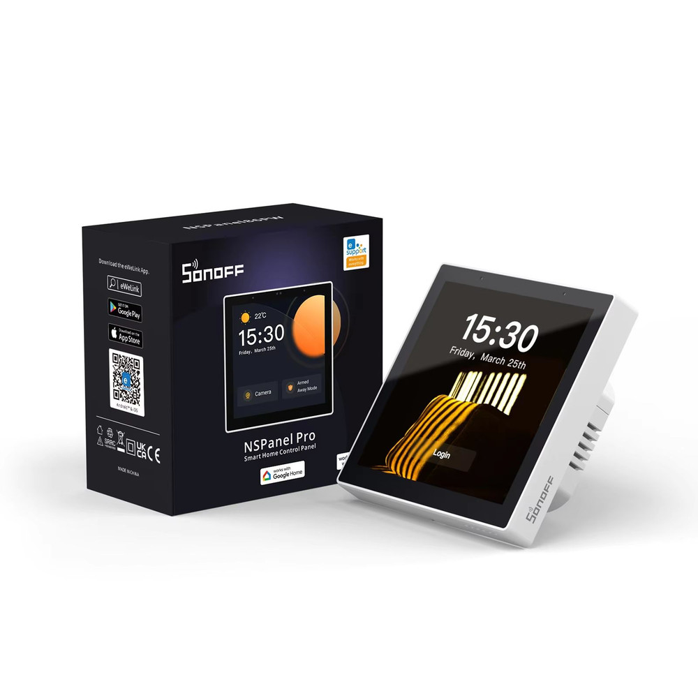 SONOFF NSPanel Pro Smart Home Control Panel Smart Scene Wall Switch Thermostat Display With Alexa 7