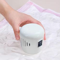 55w universal electric vacuum pump for clothing storage bags – handheld compression bag air pump with eu plug