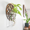 Rustic Wooden Wall Planter With Glass Tube Propagation Station Hanging Indoor Plant Holder Flower 1