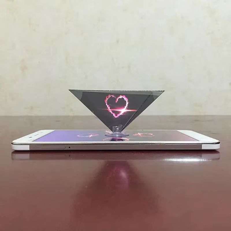 3D Hologram Pyramid Projector Mobile Screen Magnifier For Smartphones 3
