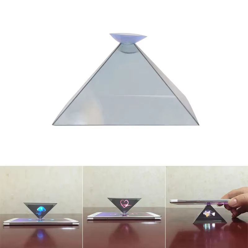 3D Hologram Pyramid Projector Mobile Screen Magnifier For Smartphones 4