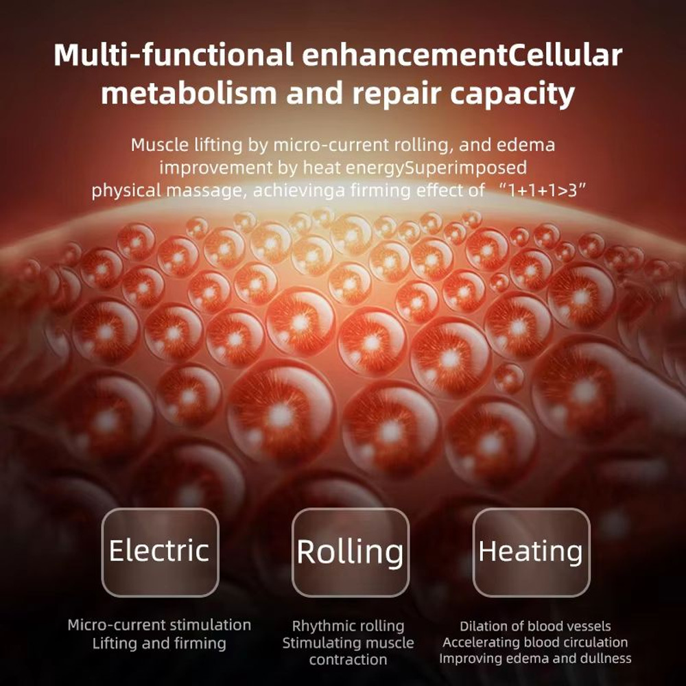 EMS Facial Roller With Heating Vibration Skin Tightening Lifting Beauty Device 2