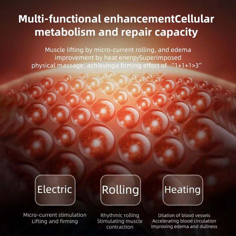 EMS Facial Roller With Heating Vibration Skin Tightening Lifting Beauty Device 2