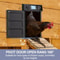 Automatic Chicken Coop Door Solar Powered With Timer Light Sensor Safe AntiPinch Design 1