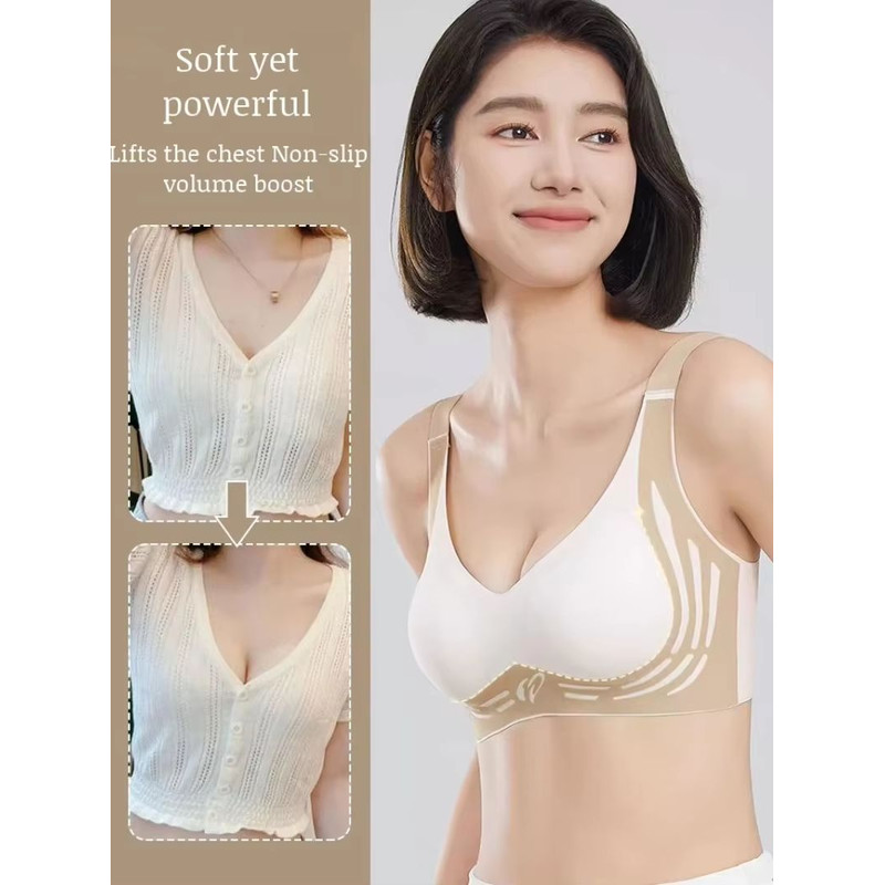 Seamless Wireless PushUp Bra With Soft Support And Lift 0