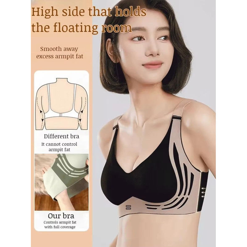 Seamless Wireless PushUp Bra With Soft Support And Lift 1
