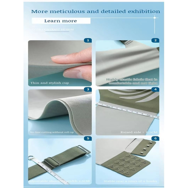 Seamless Wireless PushUp Bra With Soft Support And Lift 4