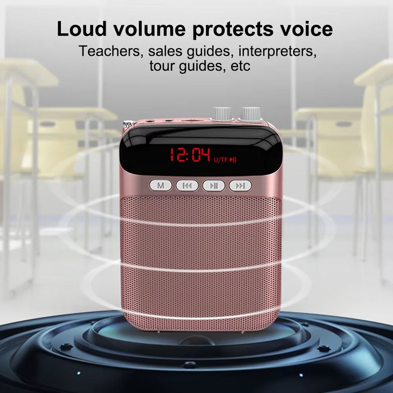 Wireless Portable Voice Amplifier For Teachers Trainers Singers 4