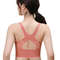 Womens Sports Bra With Front Adjustable Buckle Wireless Padded Workout Top 3