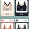 Womens Sports Bra With Front Adjustable Buckle Wireless Padded Workout Top 4