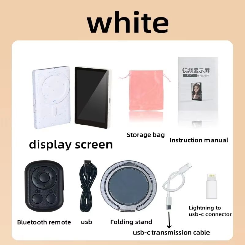 Wireless Phone Selfie Monitor With Magnetic Mount  Rear Camera  Vlog Screen 6