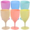 Set Of 6 Tall Juice Glasses Durable Plastic Beverage Cups For Home Bar 0