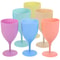 Set Of 6 Tall Juice Glasses Durable Plastic Beverage Cups For Home Bar 4